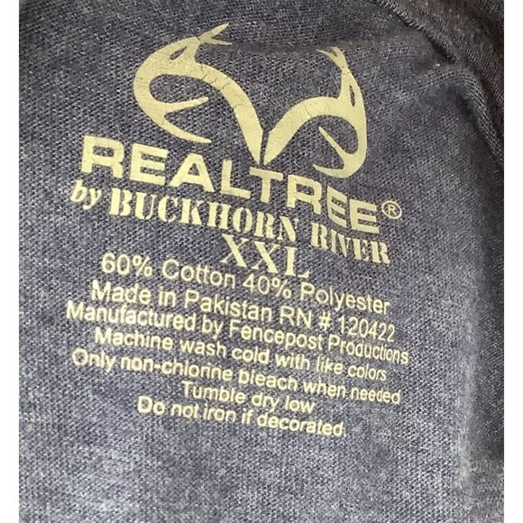 Chevrolet Vintage American Flag Graphic T-Shirt Navy Blue Soft Cotton Blend 2XL - Picture 5 of 5